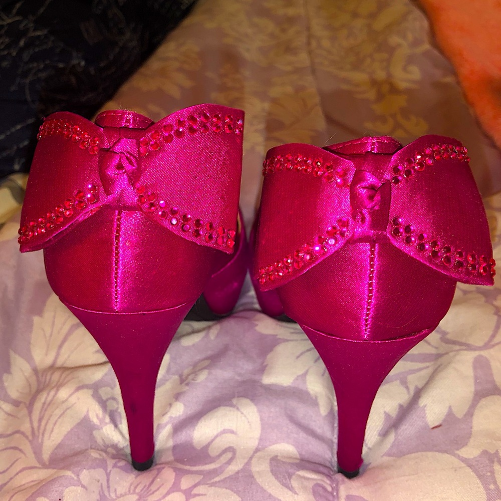 High heel shoes g21 barbie bright pink